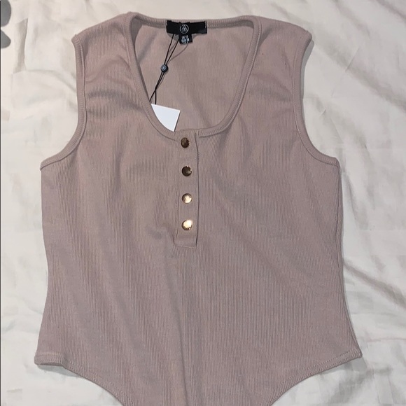 Brand New Unworn Tan Bodysuit - Picture 1 of 1